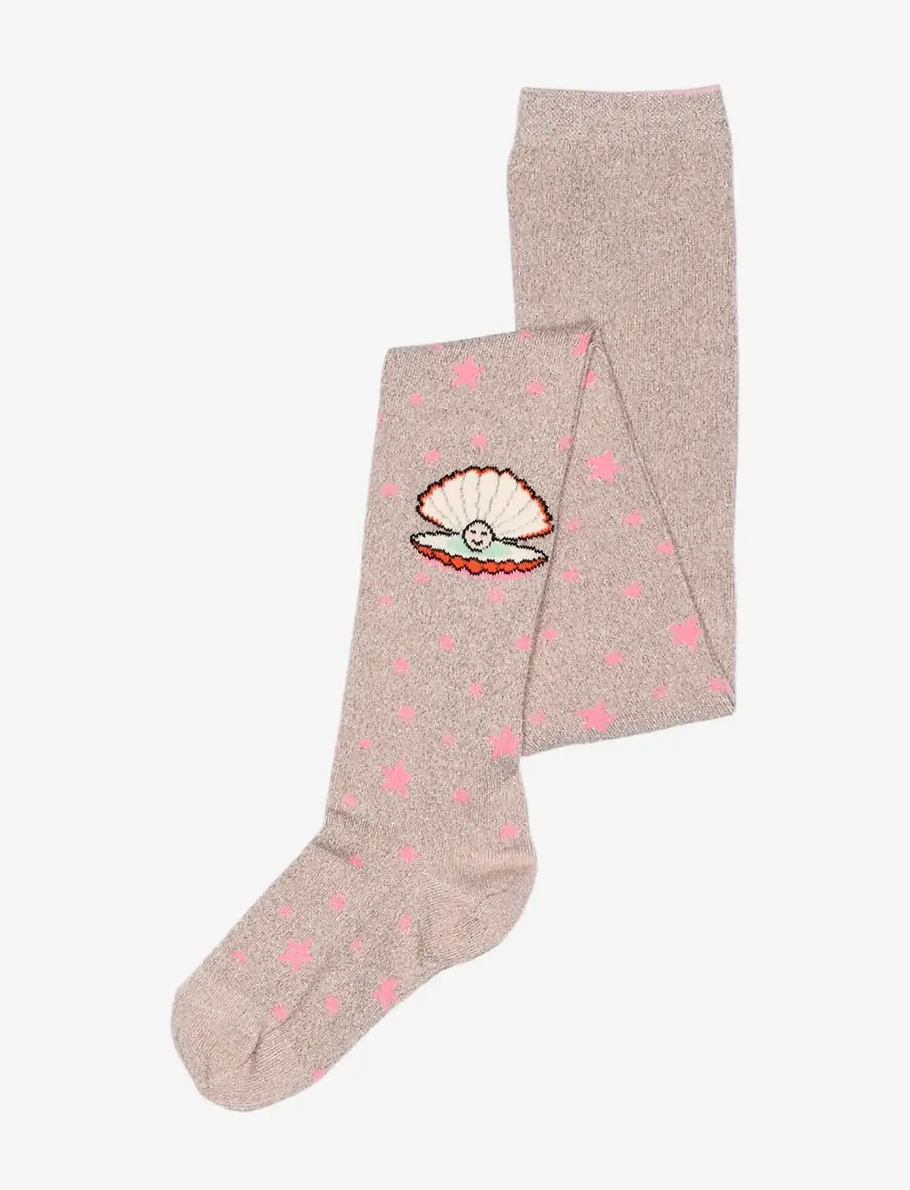 Melton - Shell glitter tights - sukkpüksid - pink nectar - 0