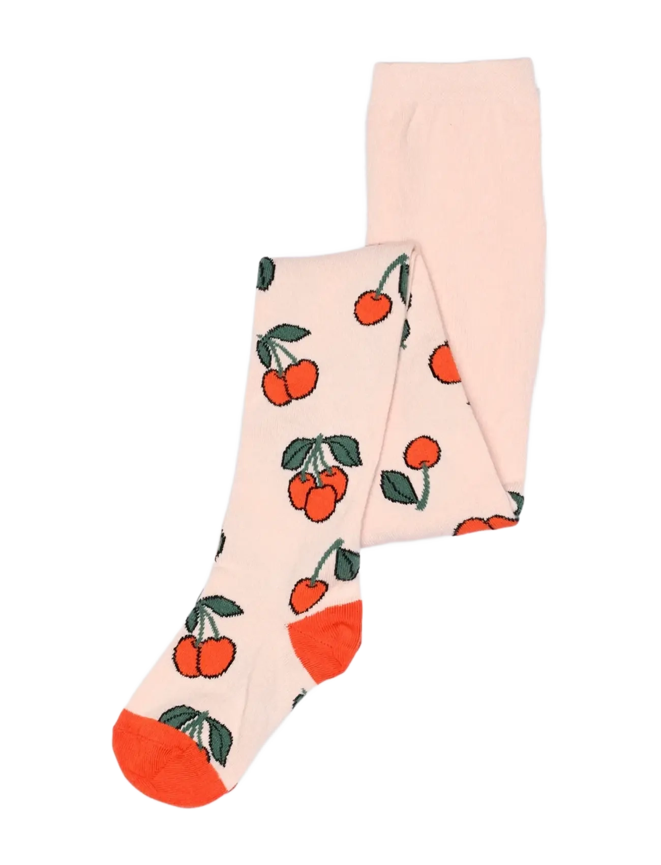 Melton Cherries tights - Barn 98-134 - CRYSTAL PINK / pink/rose
