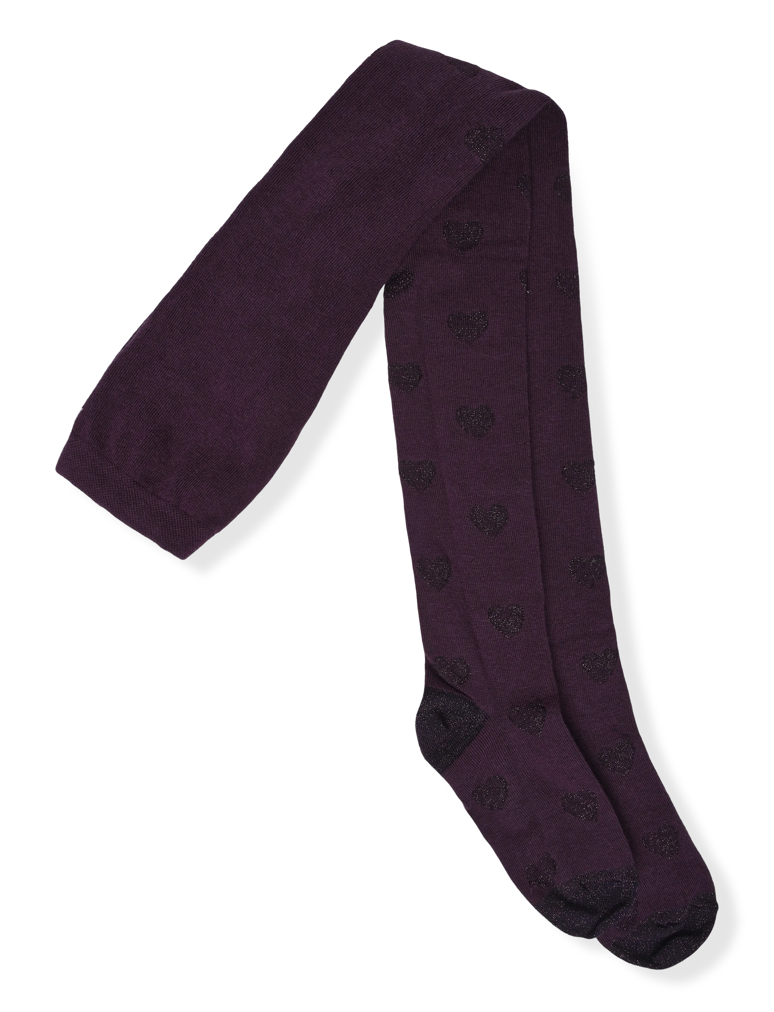 Melton Hearts tight - Baby 44-92 - HORTENSIA / purple