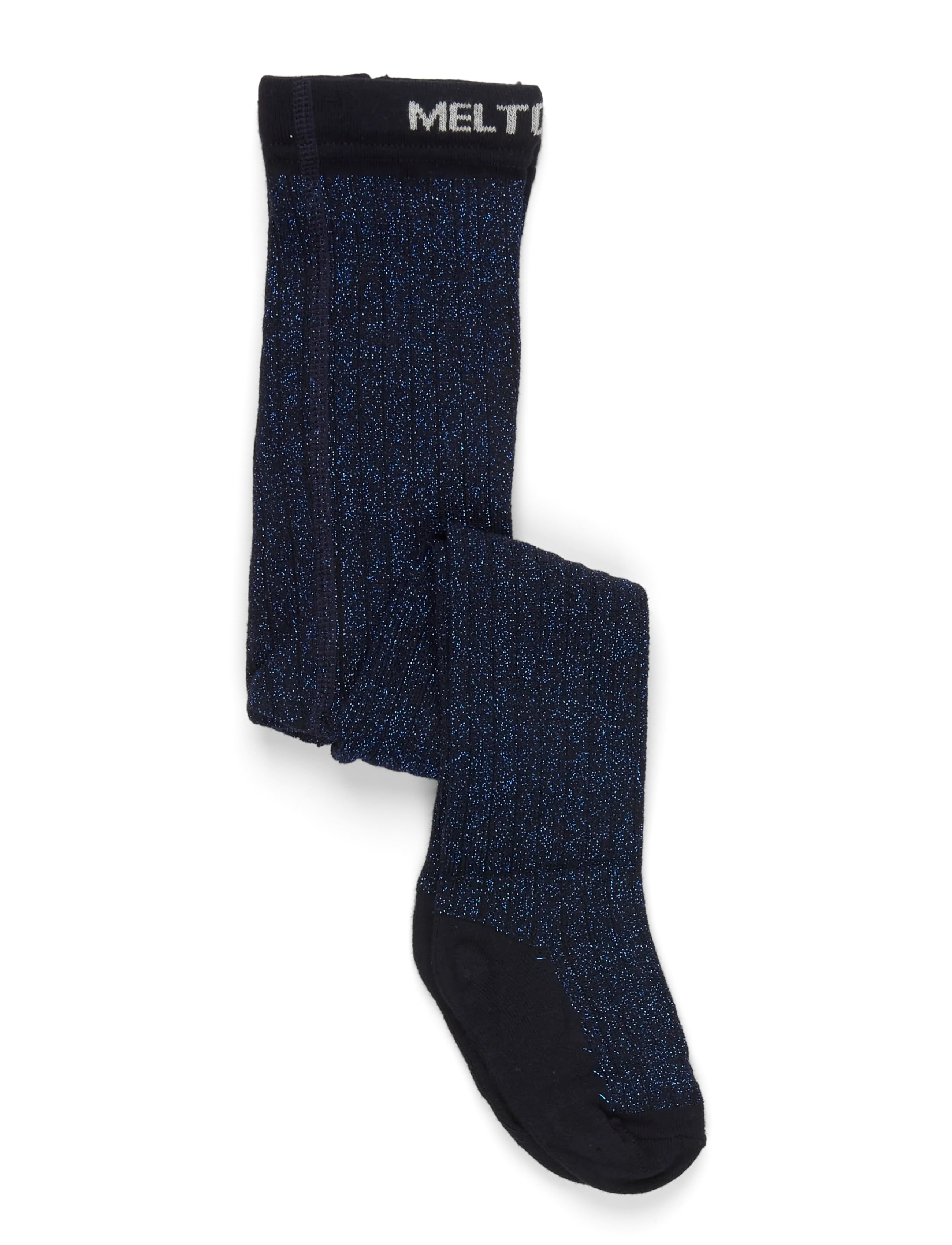 MELTON Bamboo Strumpfhose W. Lurex Solid C Navy - 68/74 - Kinder