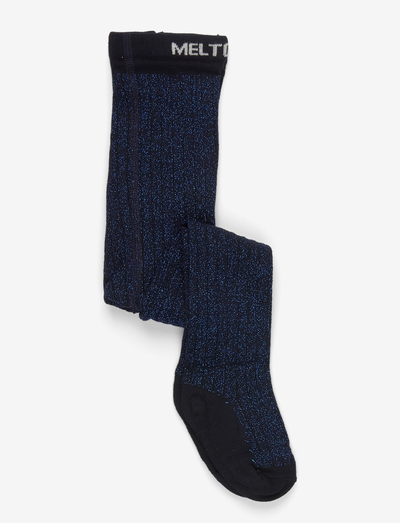 Melton - Bamboo Tights w. Lurex Solid C - tights - marine - 0