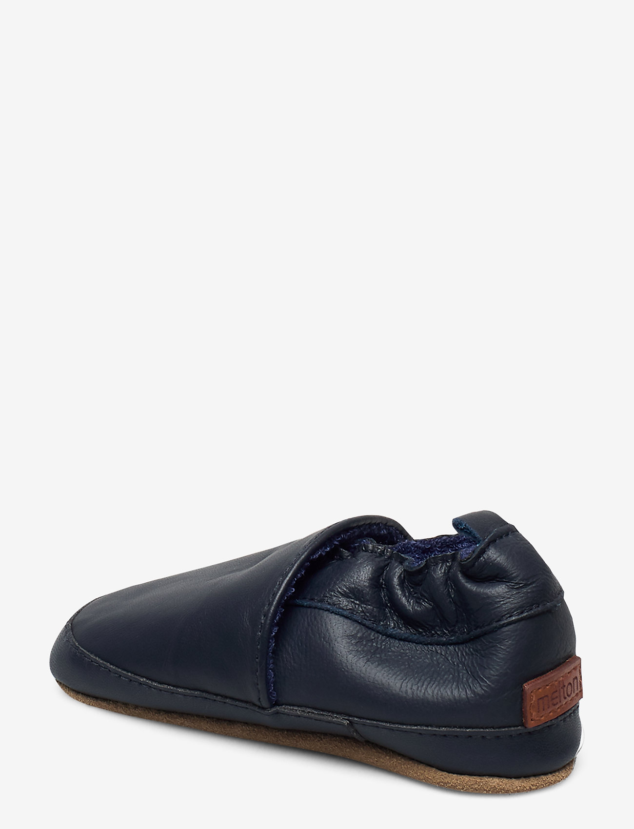 Melton - Solid leather slippers - blue nights - 1