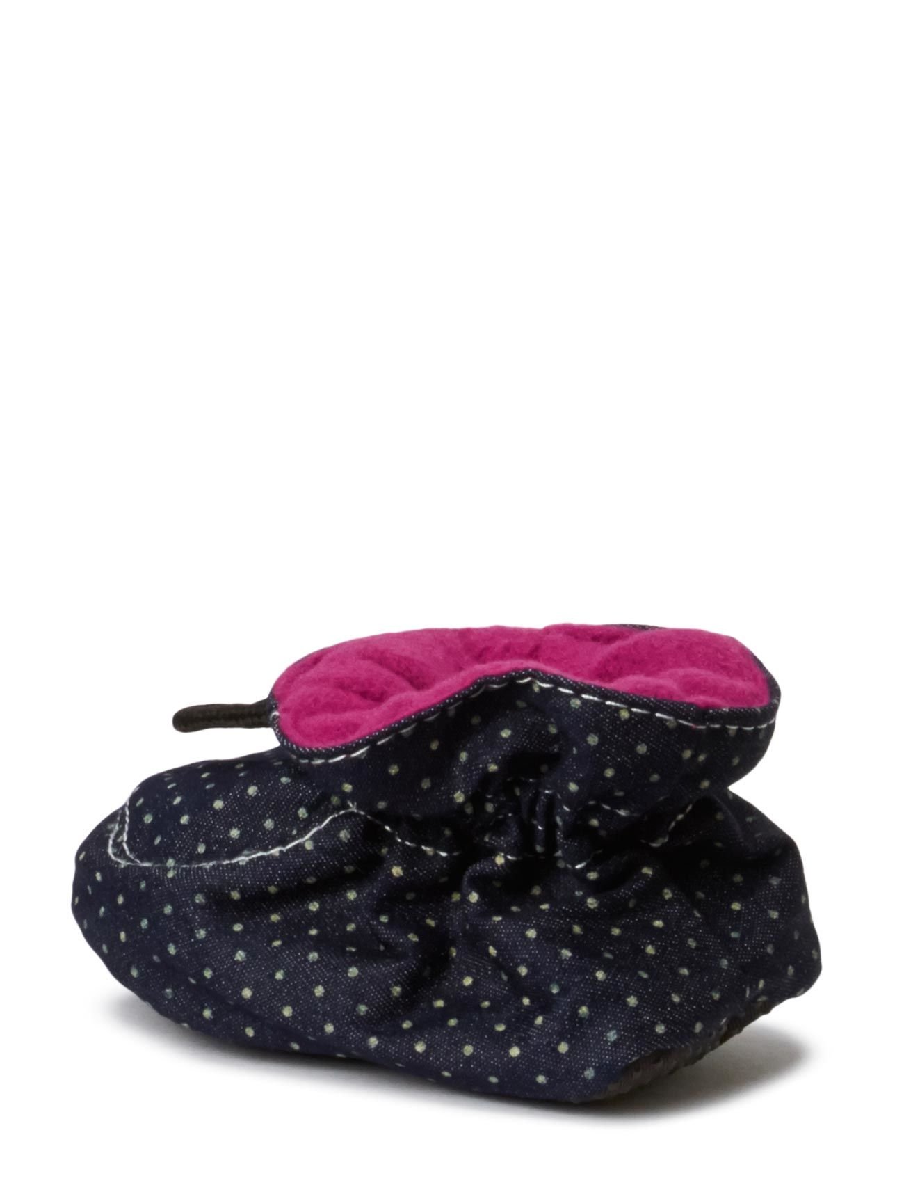 Melton - Booties Cotton, Stars - fucshia - 3