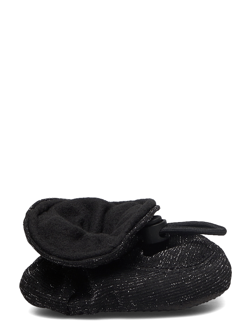 Melton - Cotton jaquard slippers - babystrikstøvler - black - 1