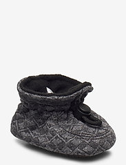 Melton - Cotton jaquard slippers - baby tossor - grey - 0