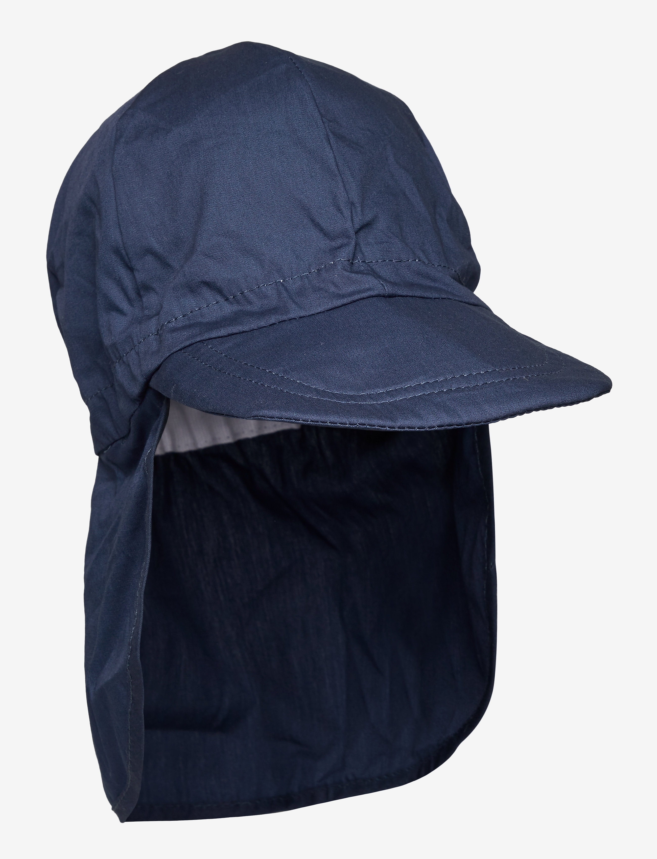 MELTON Basecap W/Neck - Solid Colour Blau - 45 - Kinder