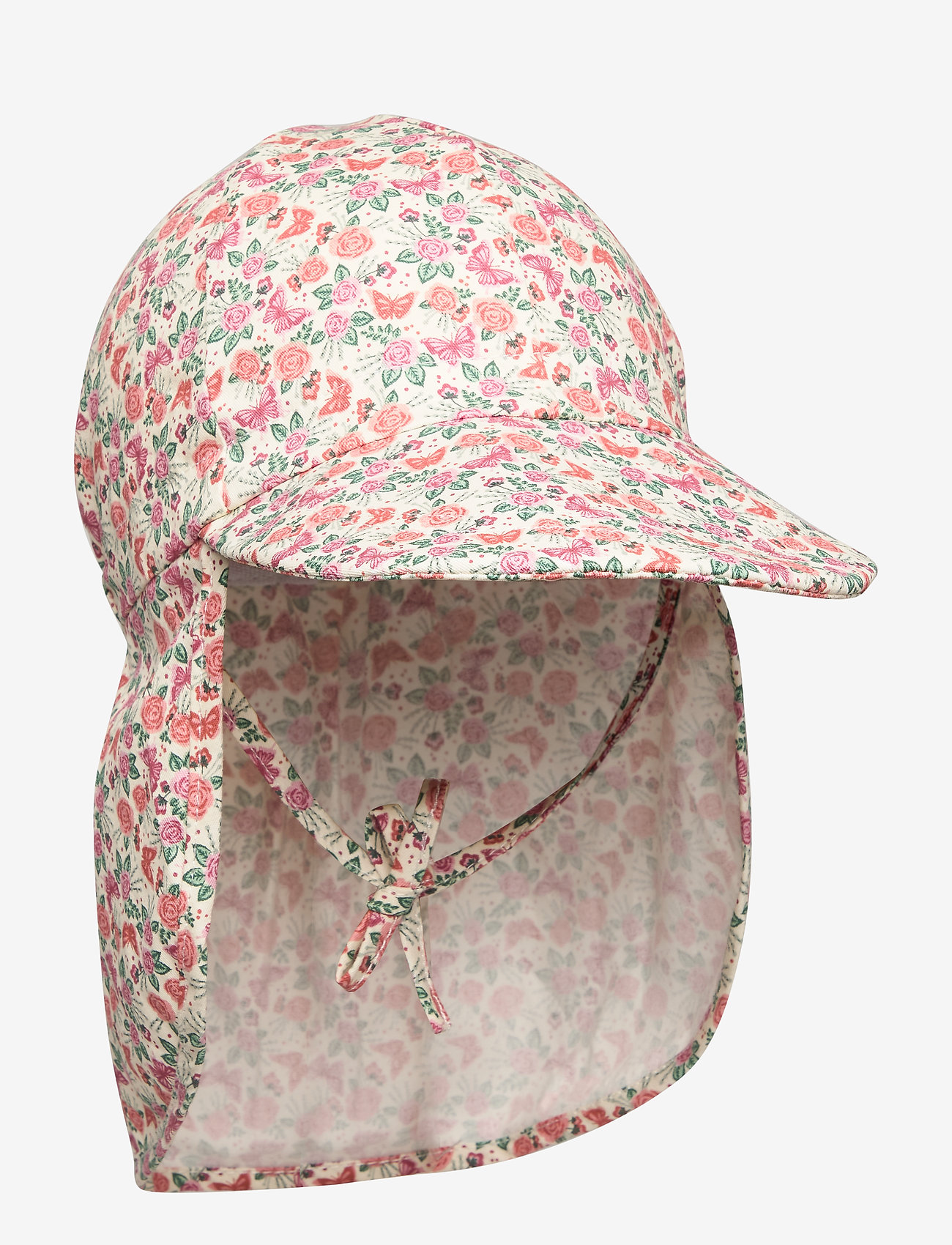 Melton - Cap w/neck & tie w/print - sonnenhüte - faded rose - 0
