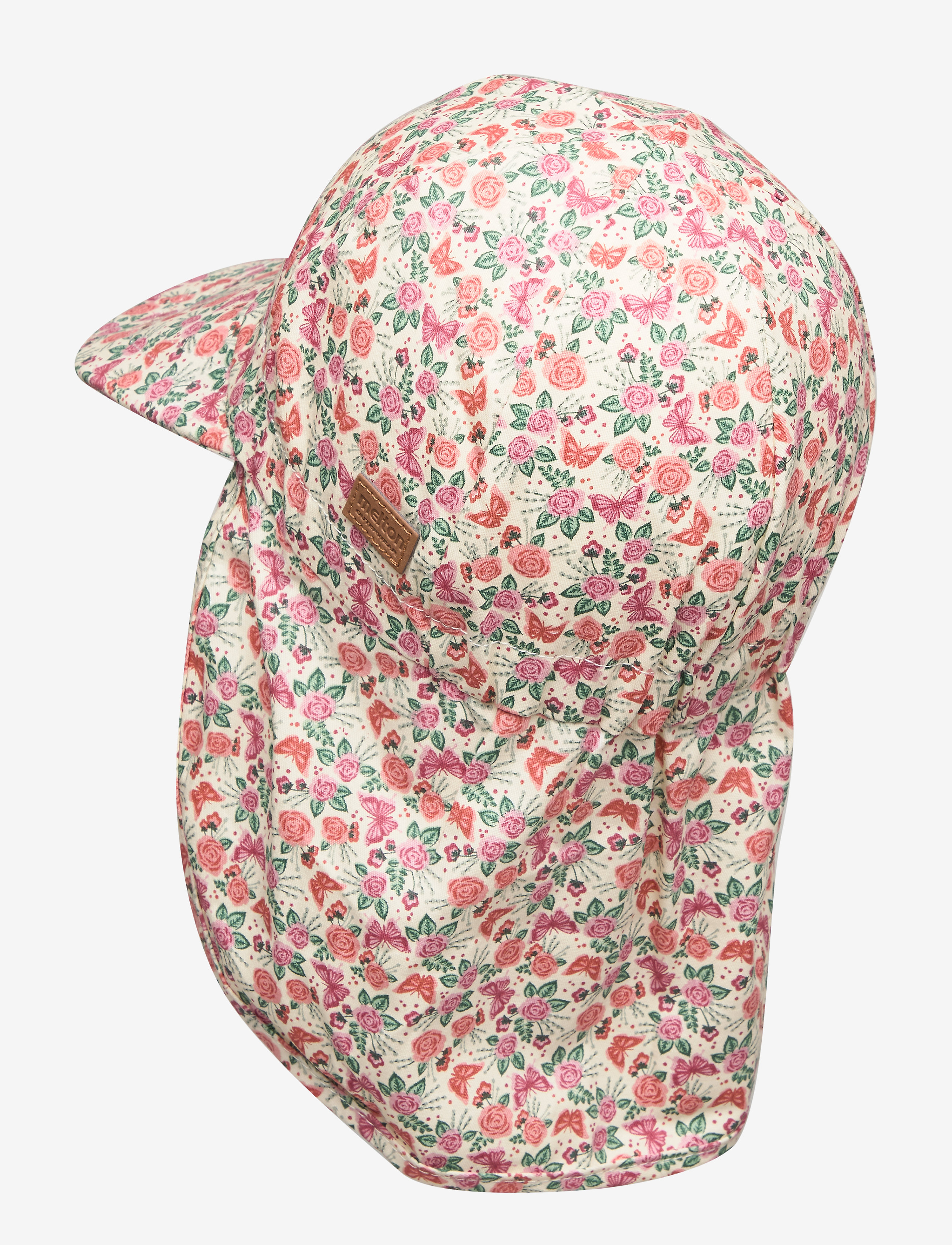 Melton - Cap w/neck & tie w/print - sonnenhüte - faded rose - 1