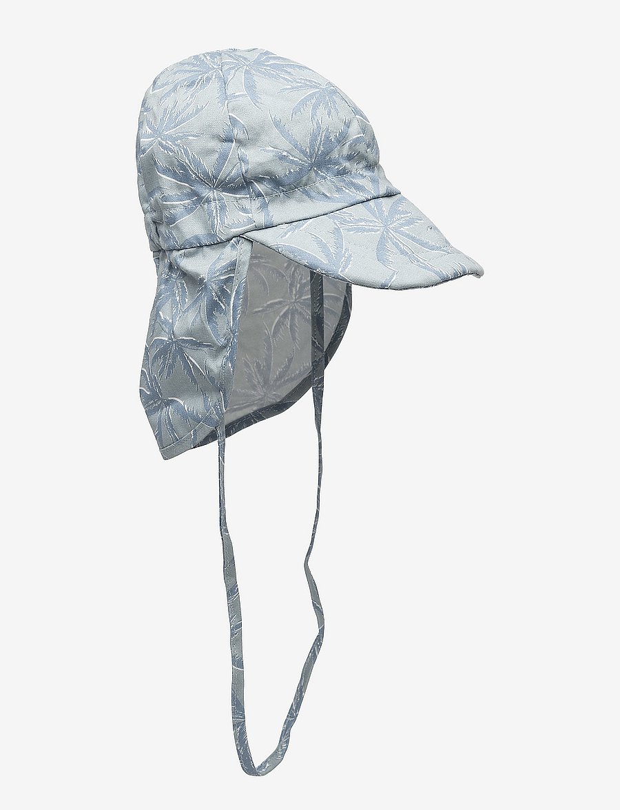 Melton - Cap w/neck & tie w/print - päikesemütsid - pastel blue 223 - 0