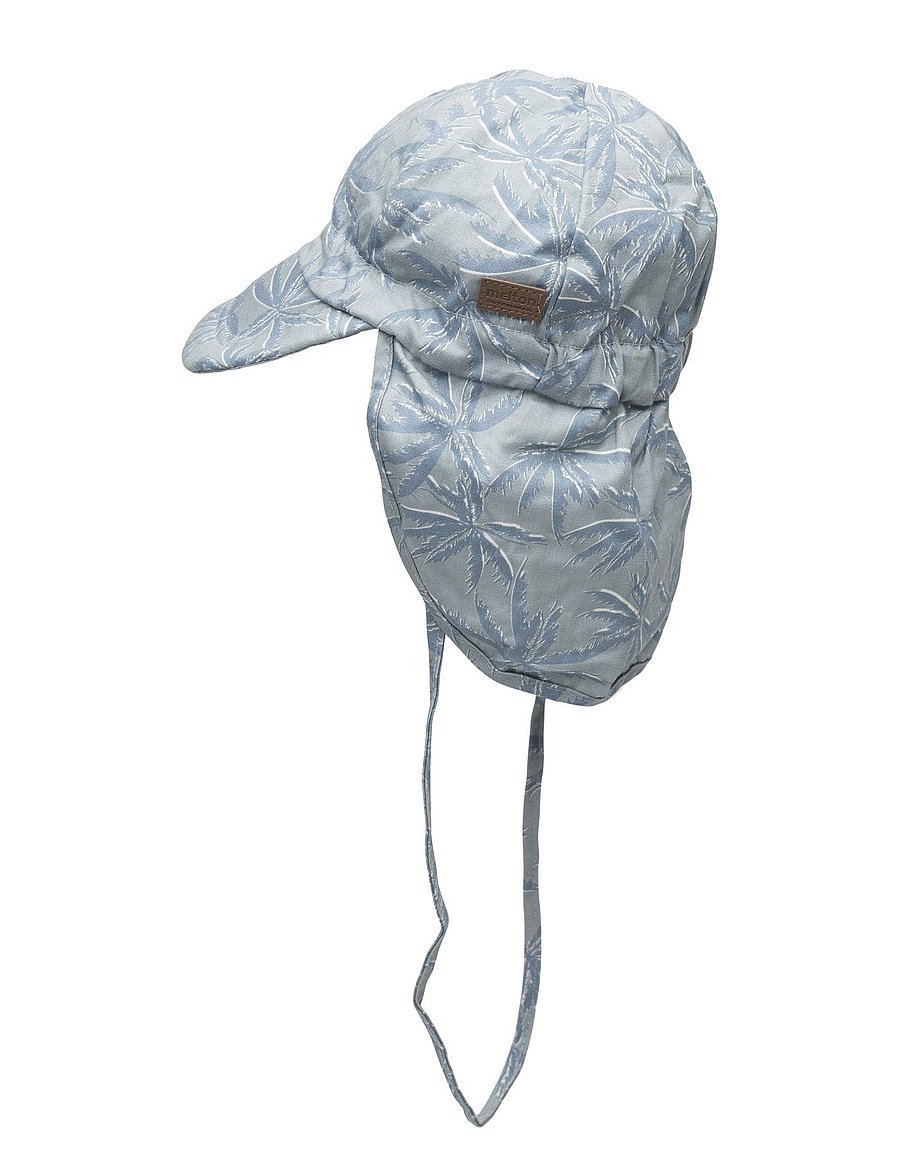 Melton - Cap w/neck & tie w/print - päikesemütsid - pastel blue 223 - 1