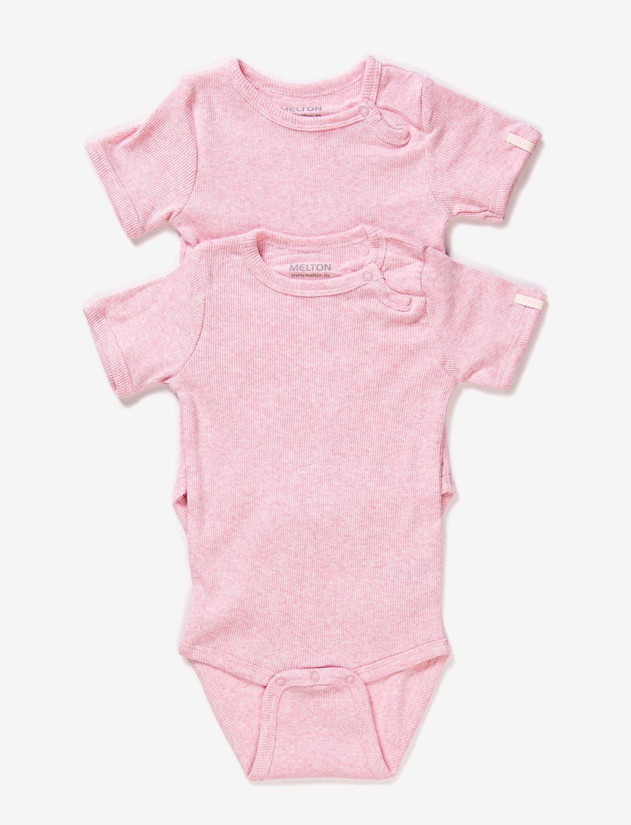 Melton - Numbers 2-pack SS Rib Body - baby rose - 0