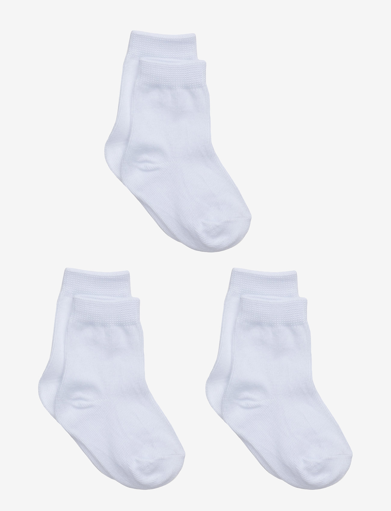 Melton - 3-pack cotton socks - lowest prices - 100 / white - 0