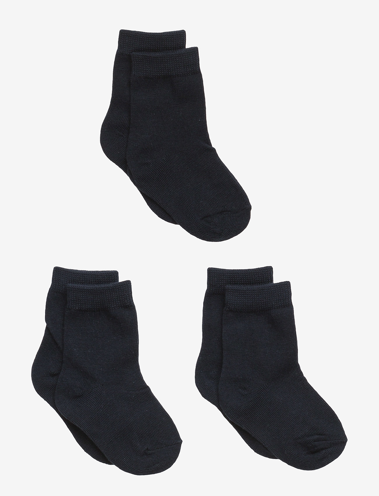 Melton - 3-pack cotton socks - lägsta priserna - 285 / marine - 0
