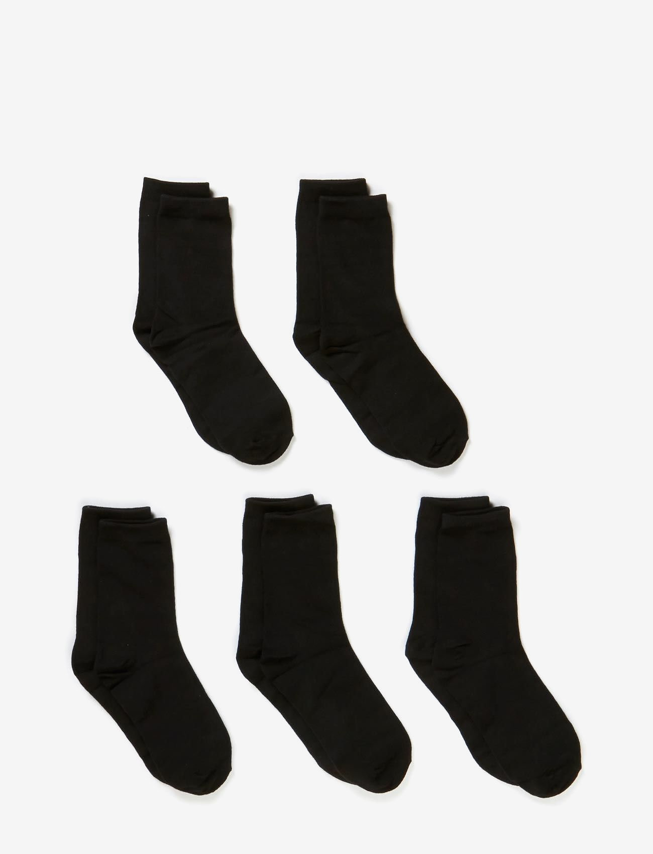 Melton - Cotton socks - 5-pack - alhaisimmat hinnat - 190/black - 0