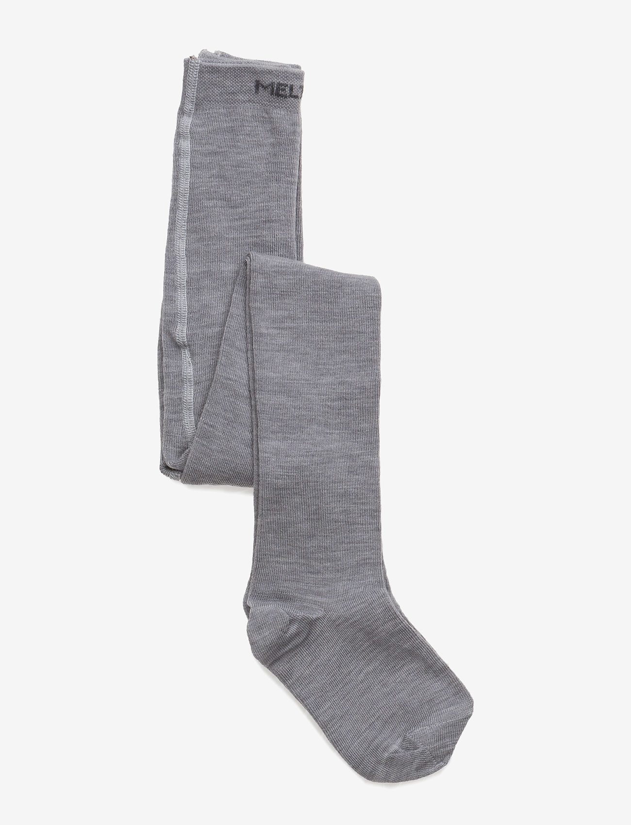Wool/cotton tights - LIGHT GREY MEL.