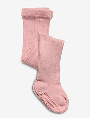 Wool tights - anti-slip - ROSE