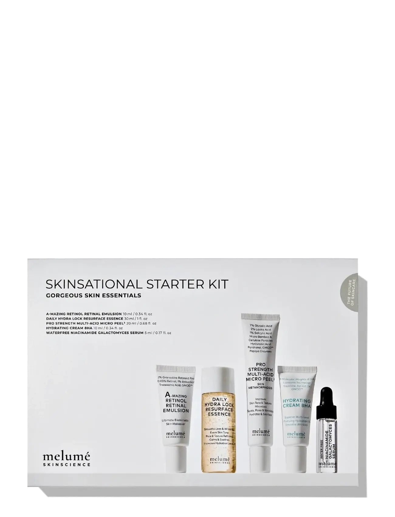 Melumé Skinscience Skinsational Starter Kit - Hudpleje - N/A / clear