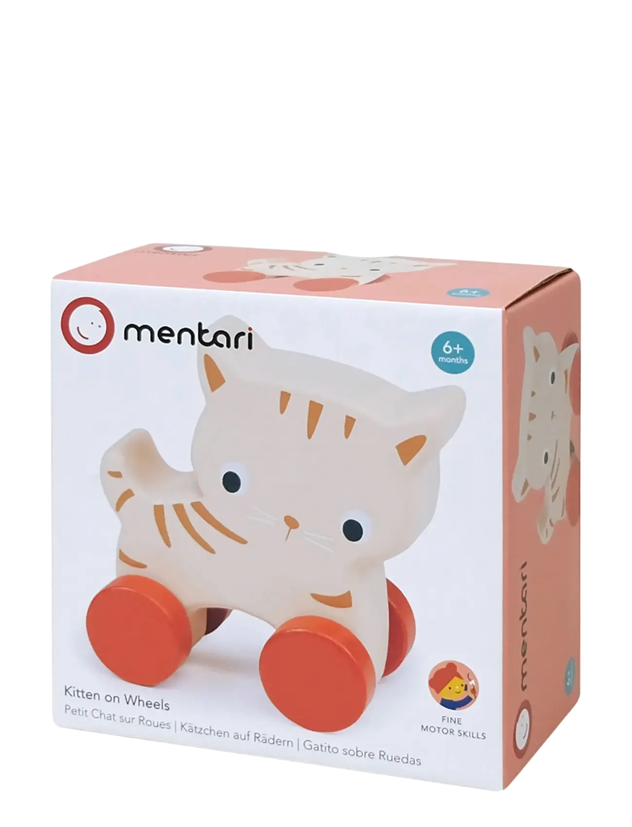 Mentari - Kitten On Wheels - træfigurer - beige - 2