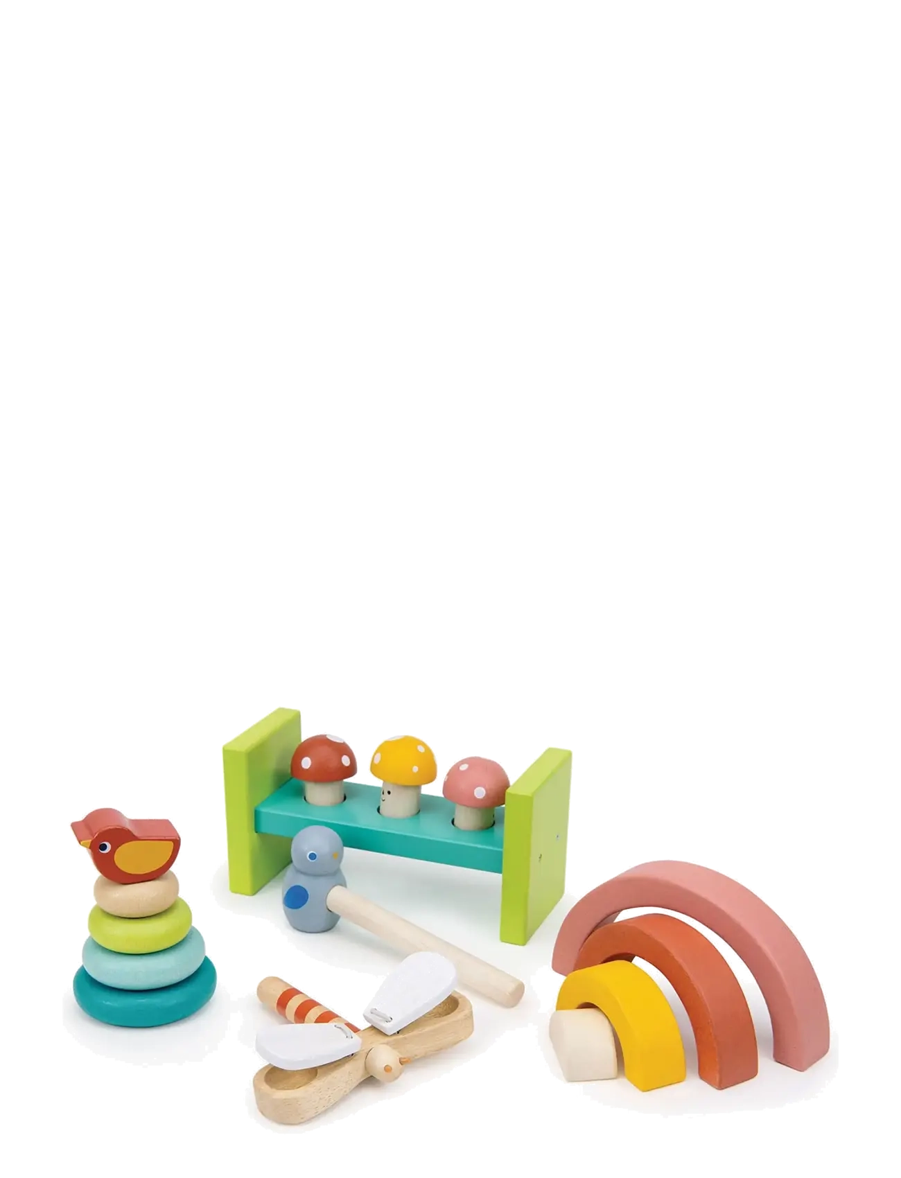 Mentari Hammer Set Garden Playtime, Børn, Hammer Bench Toy, Grøn, Str: ONE SIZE