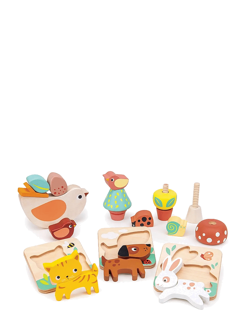 Mentari - Puzzle Set - Garden Playtime - Õpetlikud pusled - multi - 0