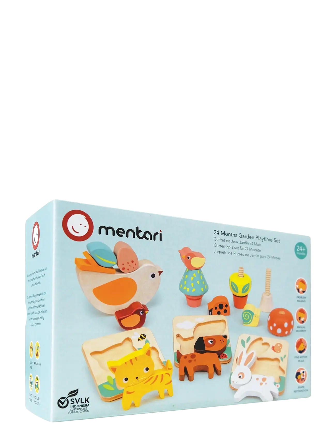 Mentari - Puzzle Set - Garden Playtime - pedagogiska pussel - multi - 1