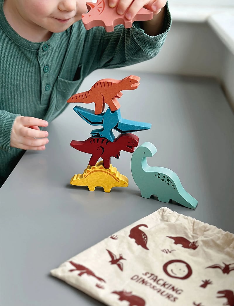 Mentari - Happy Stacking Dinosaurs - torniklotsid - multi - 0