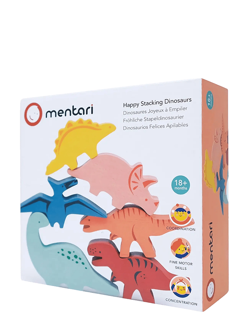 Mentari - Happy Stacking Dinosaurs - torniklotsid - multi - 3