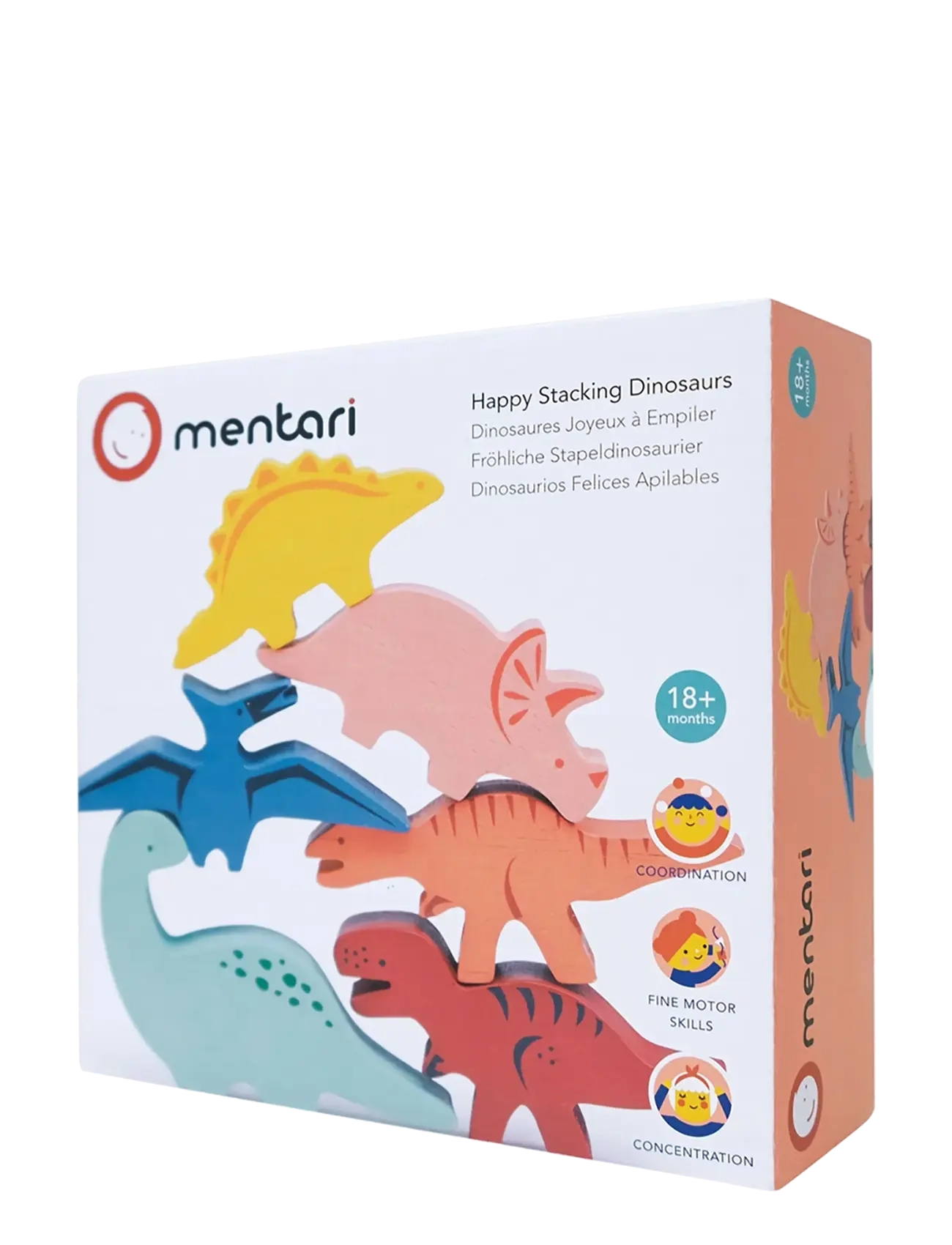 Mentari - Happy Stacking Dinosaurs - laotavad klotsid - multi - 3