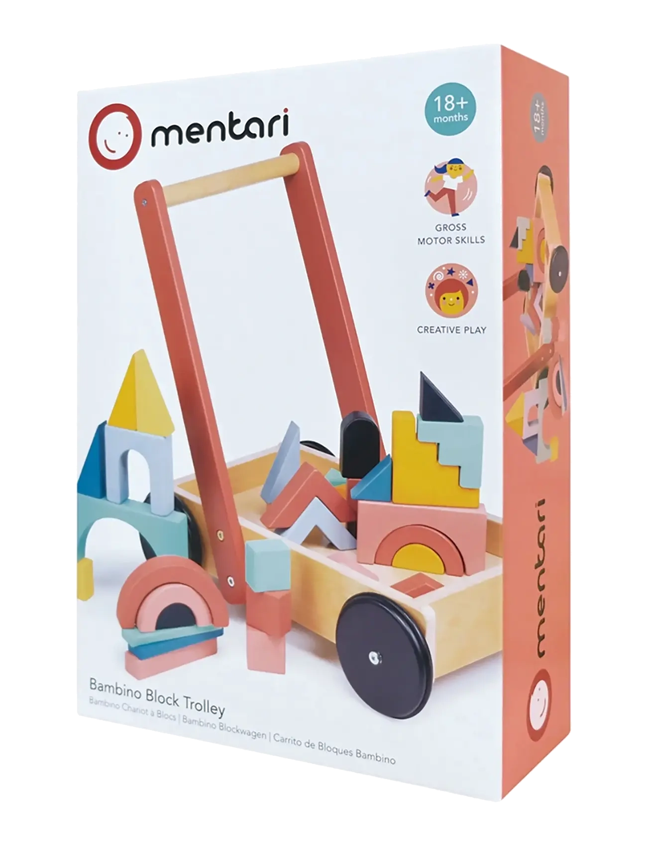 Mentari - Trolley with Blocks - Bambino - käimistoed - multi - 2
