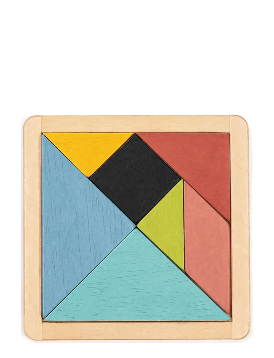 Mentari - Tangram 7 pcs - puidust pusled - multi - 1