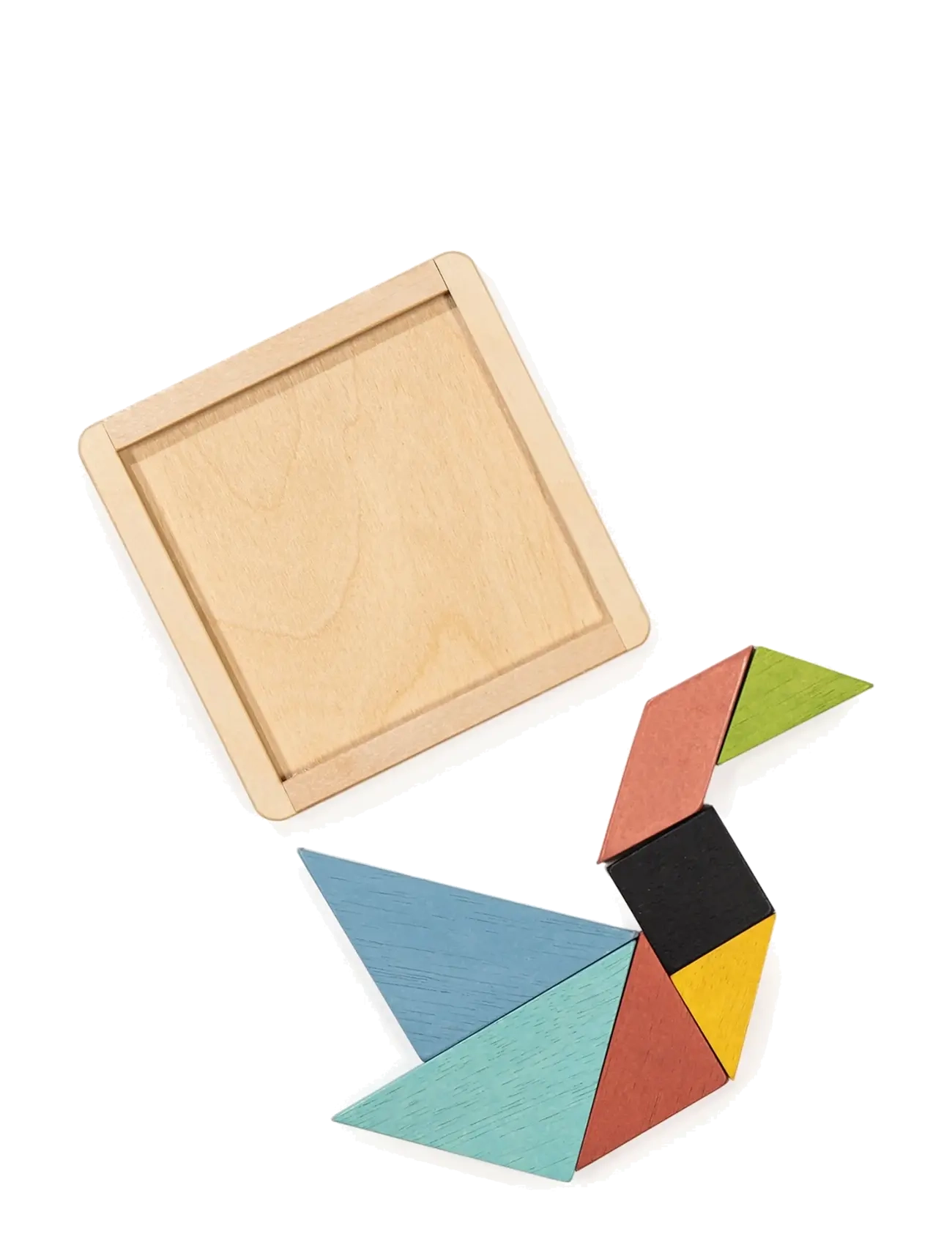 Mentari - Tangram 7 pcs - puslespill i tre - multi - 2