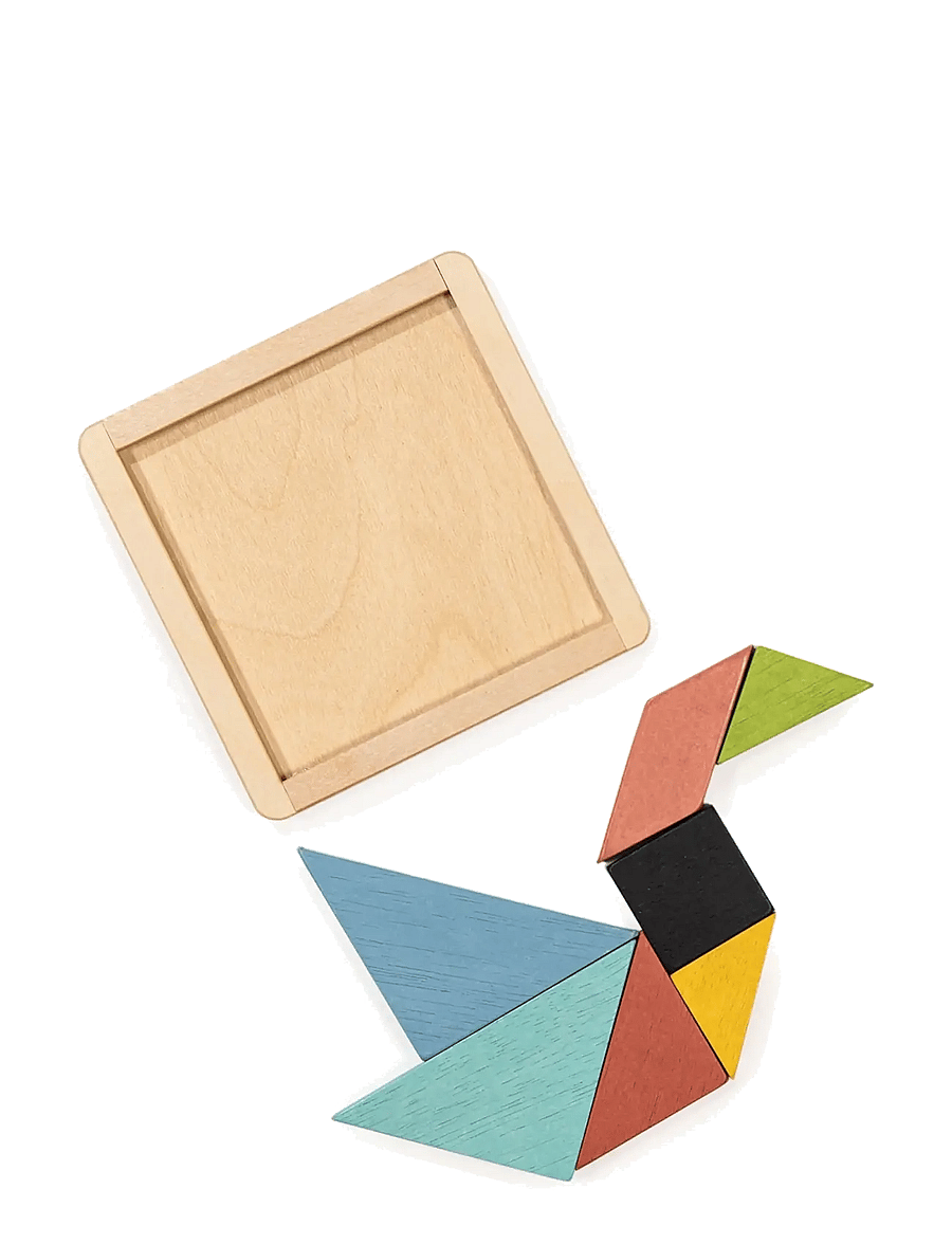 Mentari - Tangram 7 pcs - puidust pusled - multi - 2