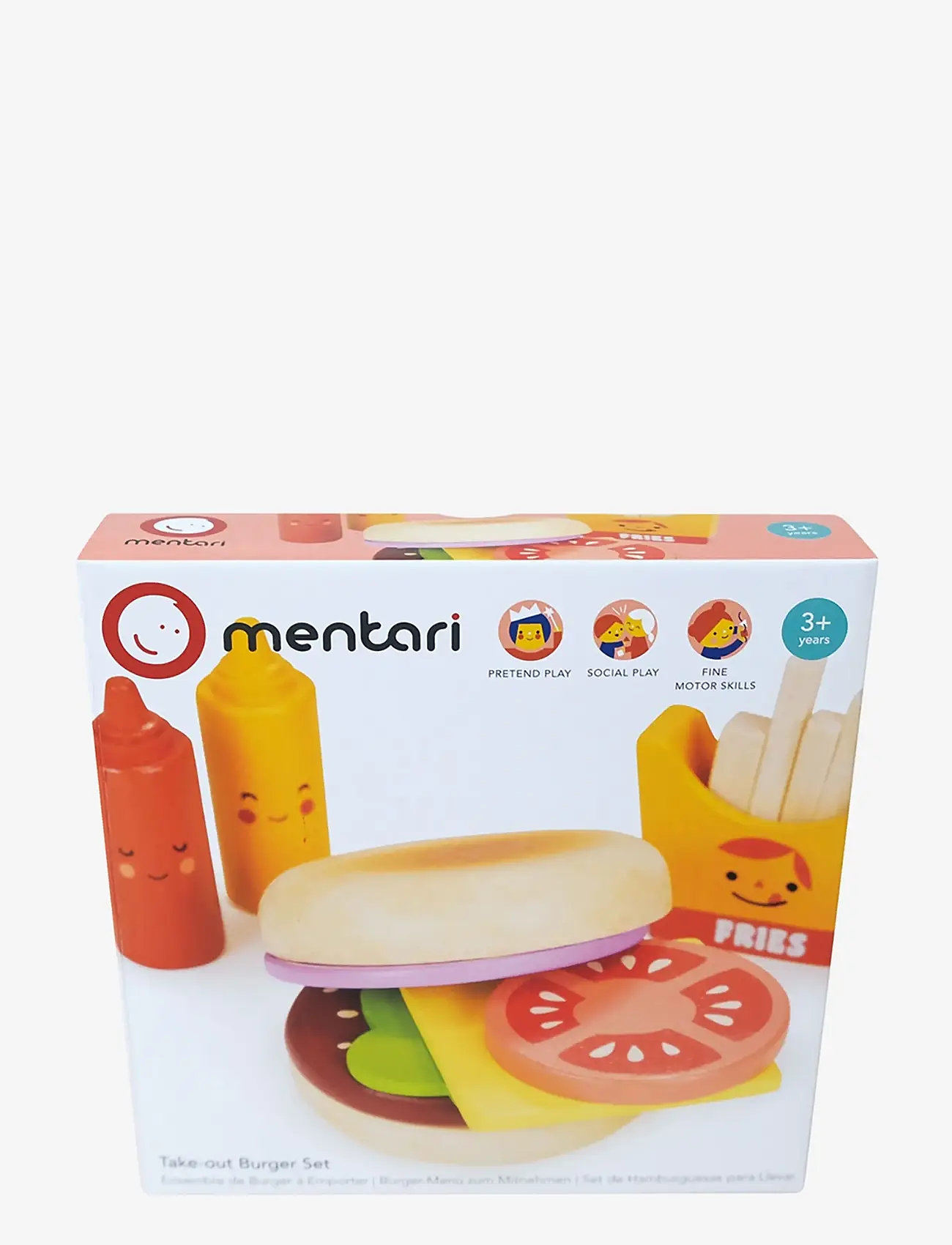 Mentari - Take-out Burger Set - leikfangamatur og kökur - multi - 2