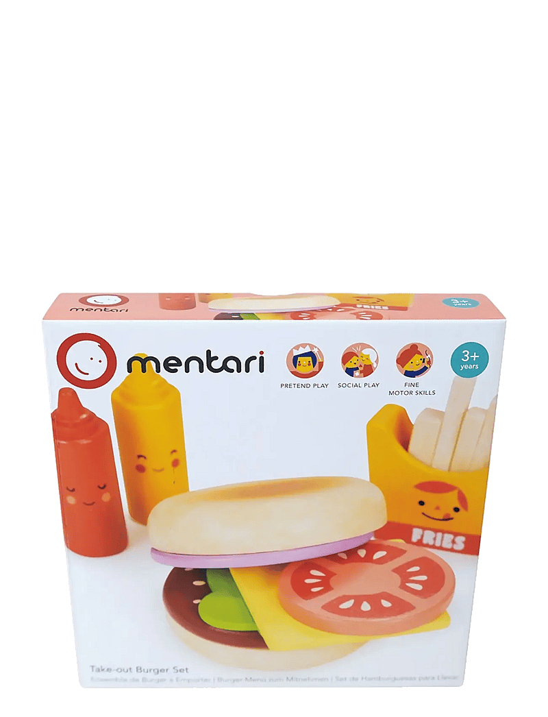 Mentari - Take-out Burger Set - mängutoit ja -koogid - multi - 2