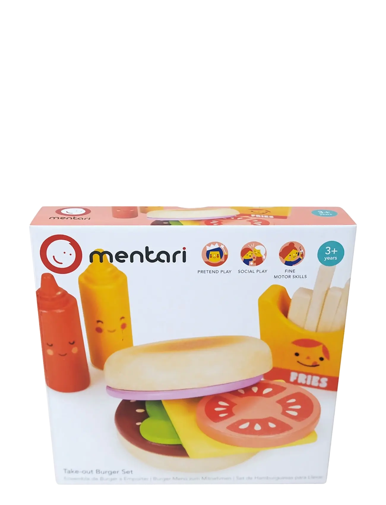 Mentari - Take-out Burger Set - legemad & legekager - multi - 2