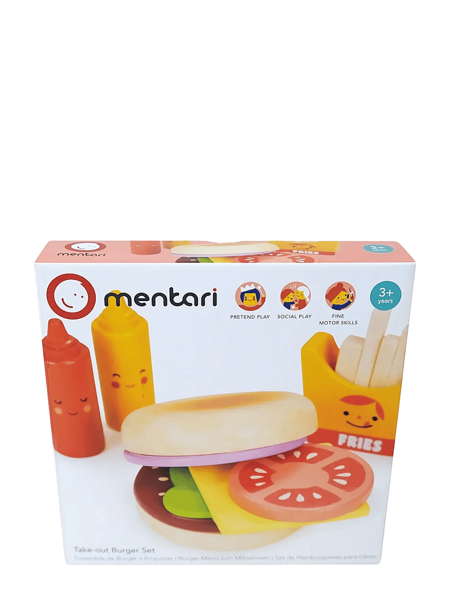 Mentari - Take-out Burger Set - mängutoit ja -koogid - multi - 2