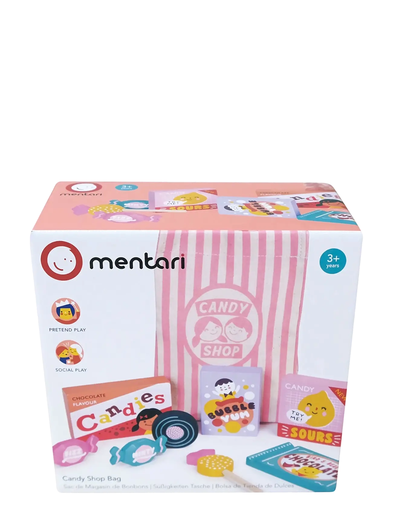 Mentari - Candy Shop Bag - mängutoit ja -koogid - pink - 2