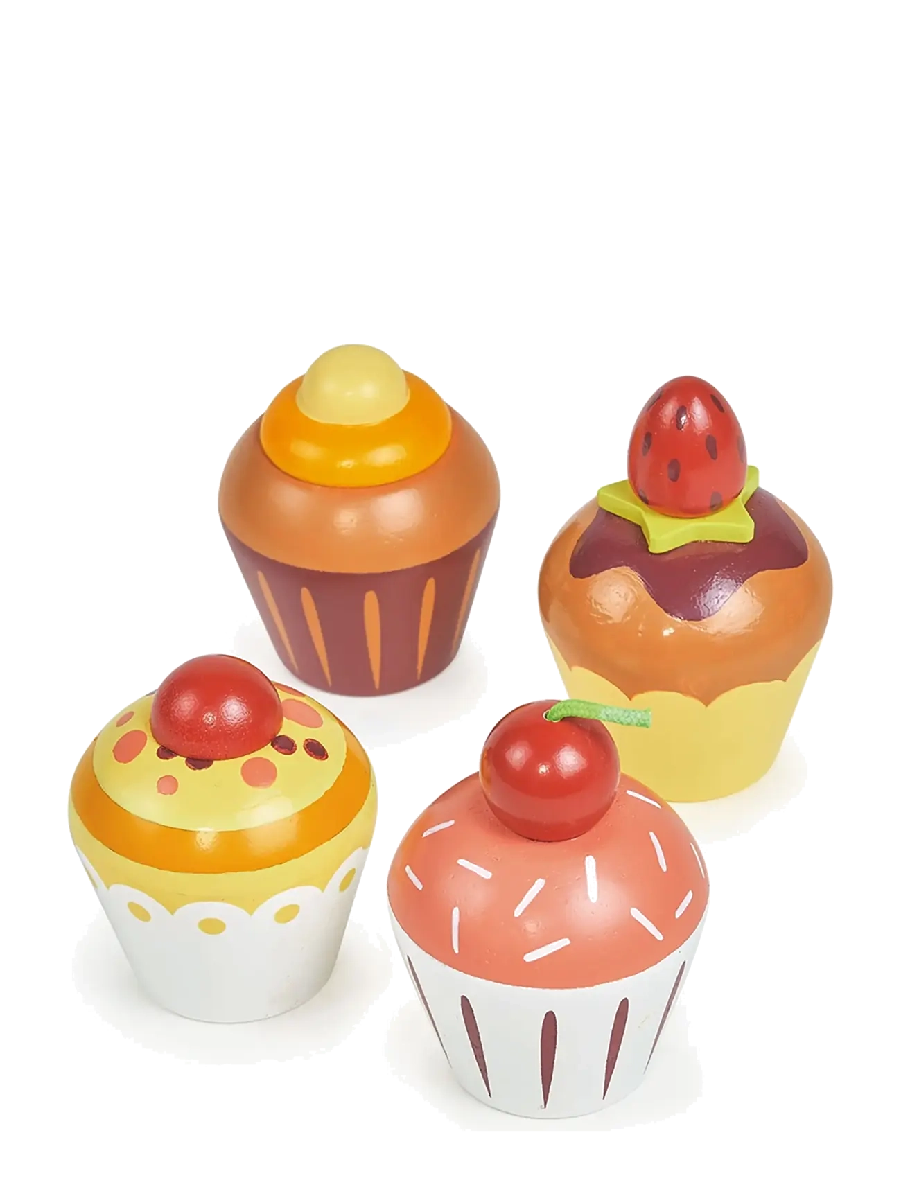 Mentari Teatime Cupcakes 4 Pcs, One Size, Multi/patterned, Legetøjskøkken Og Tilbehør > Legetøjsmad Og -Kager, Børn