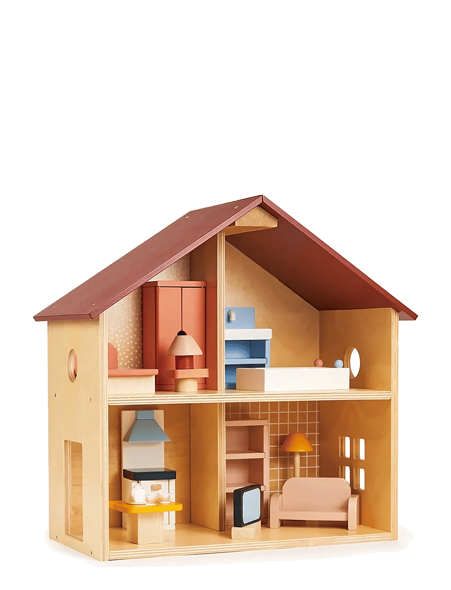 Mentari - Dollhouse with Furniture - Poppets House - nukumaja - beige - 0