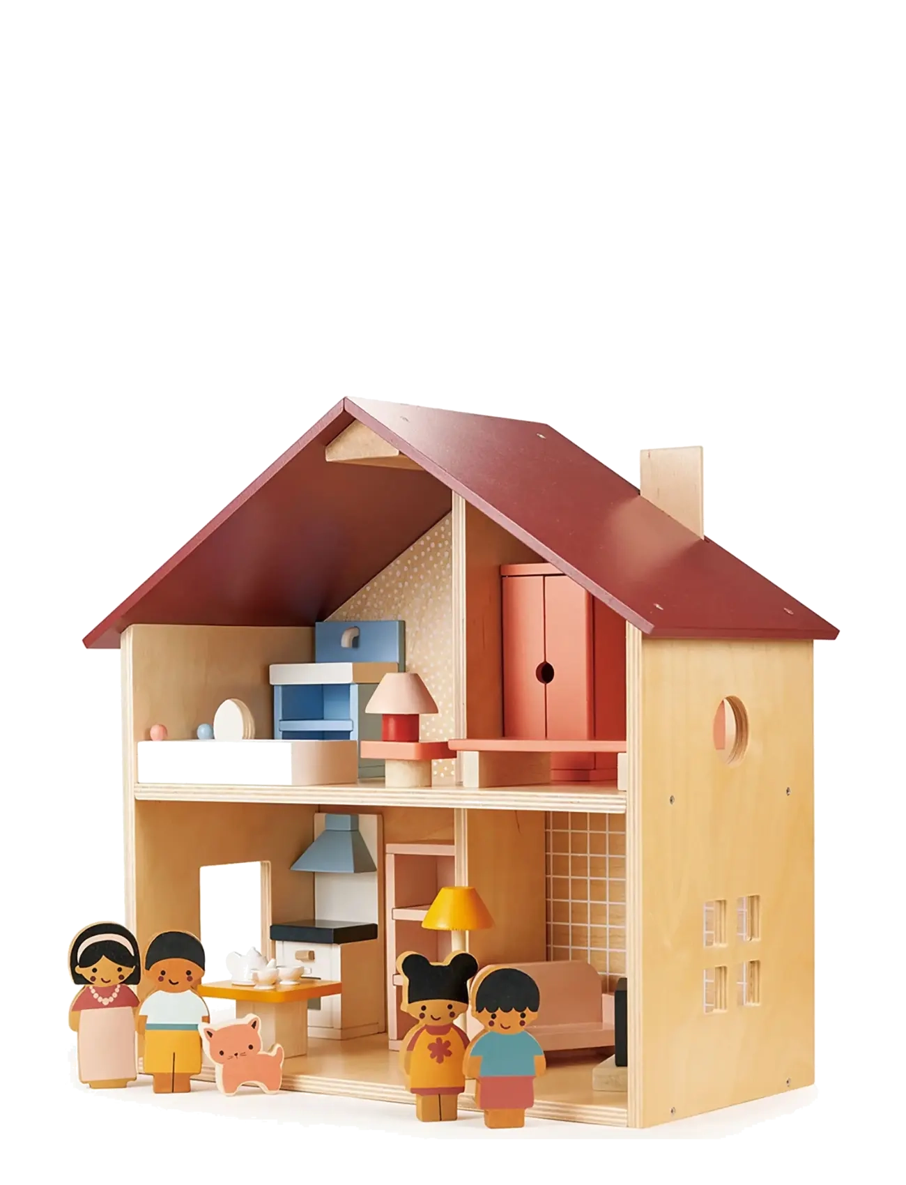 Mentari - Dollhouse with Furniture - Poppets House - dukkehuse - beige - 1