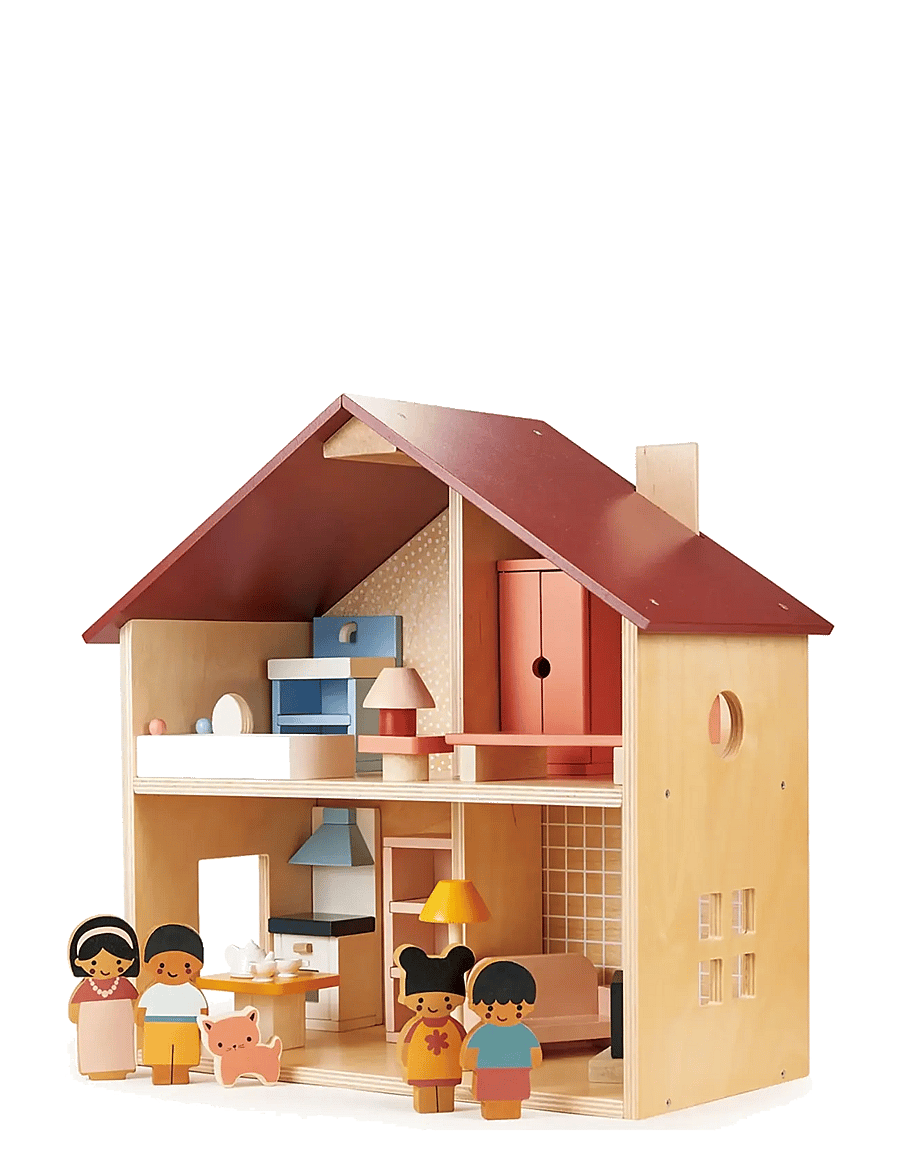Mentari - Dollhouse with Furniture - Poppets House - nukumaja - beige - 1