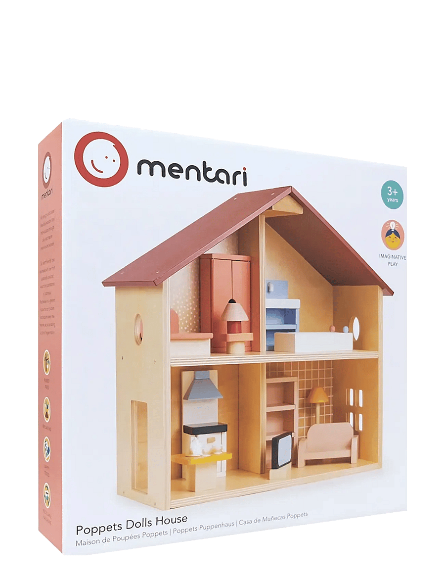 Mentari - Dollhouse with Furniture - Poppets House - nukumaja - beige - 2