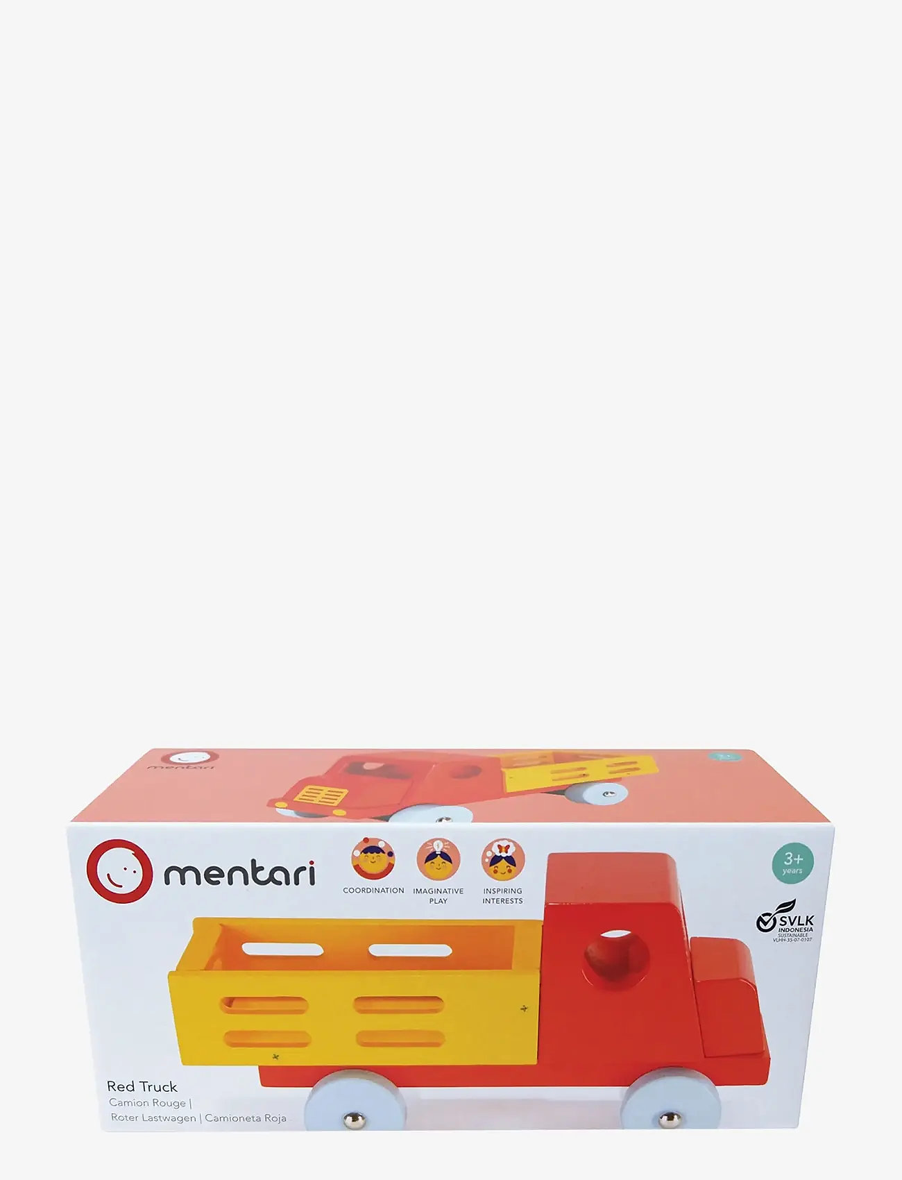 Mentari - Red Lorry Truck - veoautod - red - 1