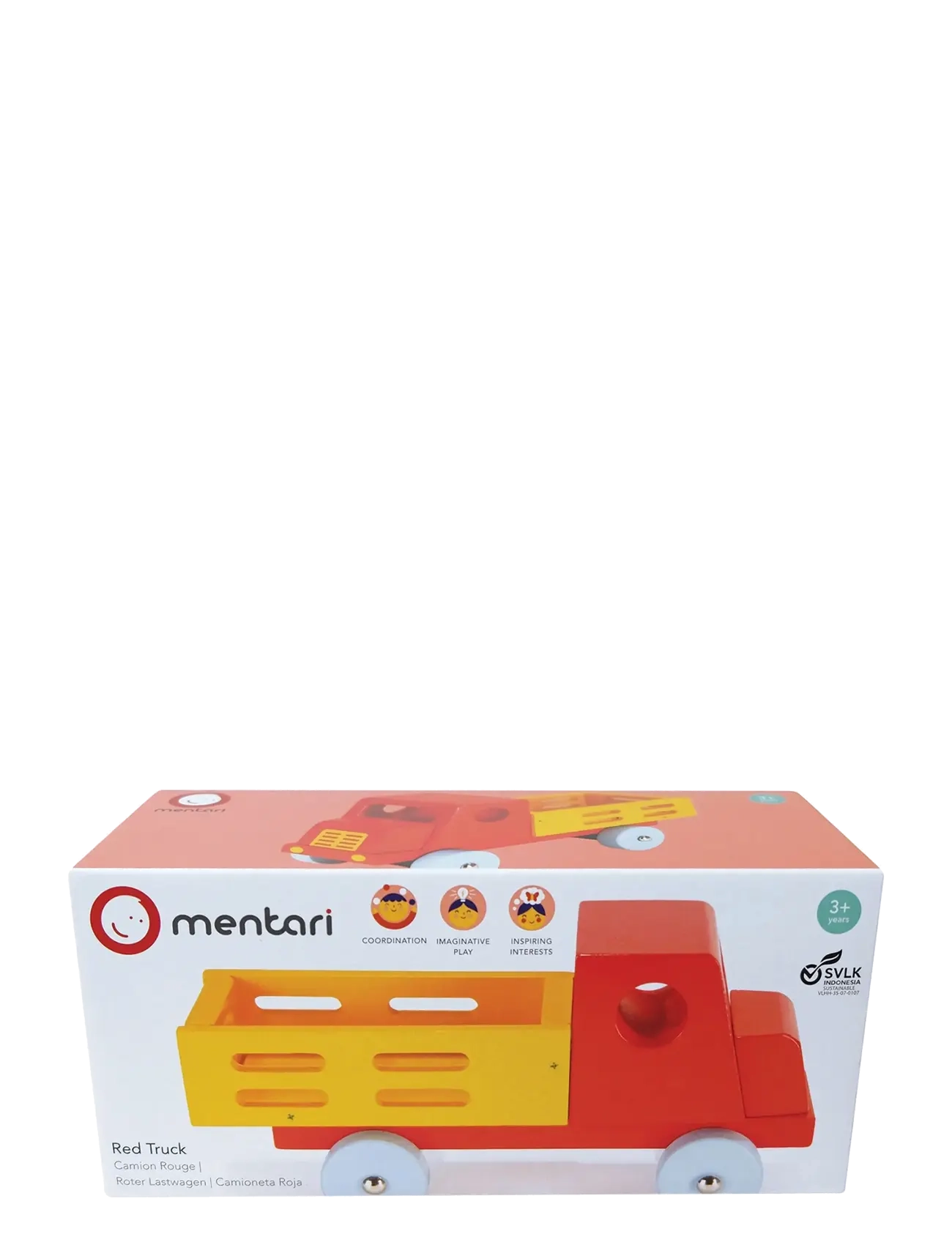 Mentari - Red Lorry Truck - veoautod - red - 1
