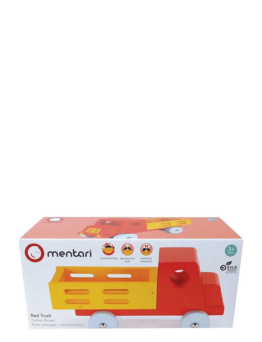 Mentari - Red Lorry Truck - veoautod - red - 1