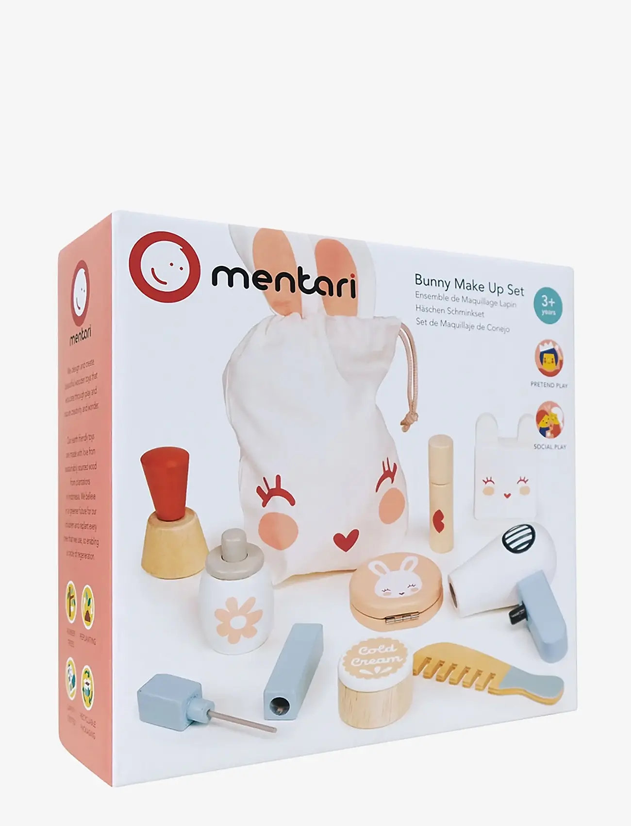 Mentari - Bunny Make Up Set - mängumeik ja tarvikud - cream - 2
