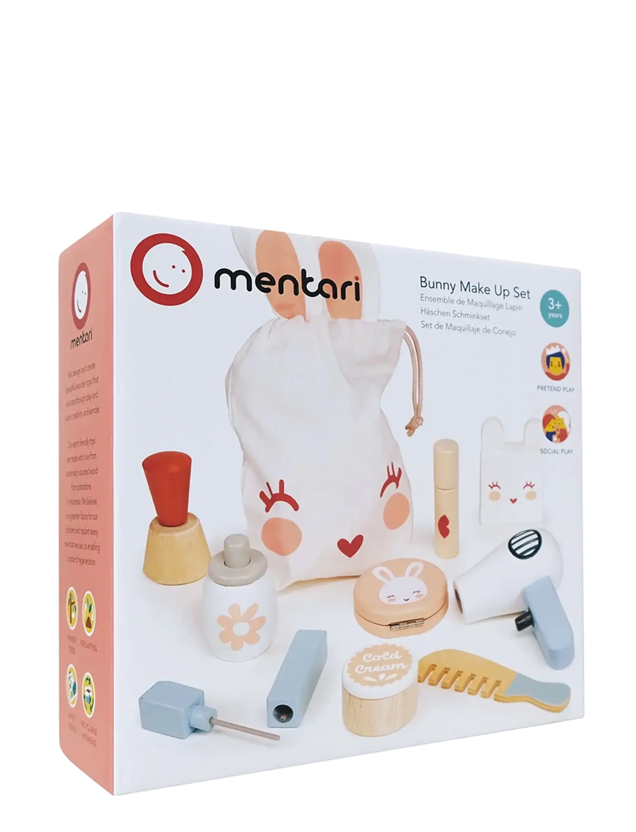 Mentari - Bunny Make Up Set - mängumeik ja tarvikud - cream - 2