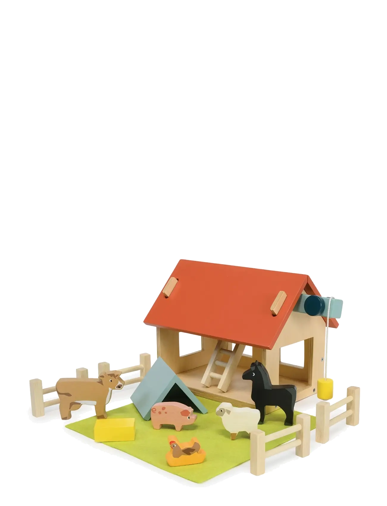 Mentari Little Barn with Animals - My First Country Farm - Lekesett & Lekefigurer - RED / red