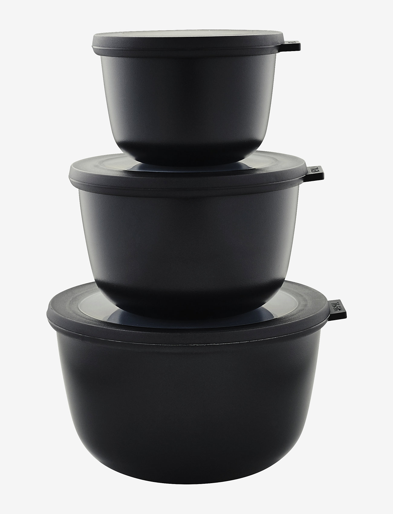Mepal - Skålesæt Cirqula høj 3 - køkkenkrukker - black - 0
