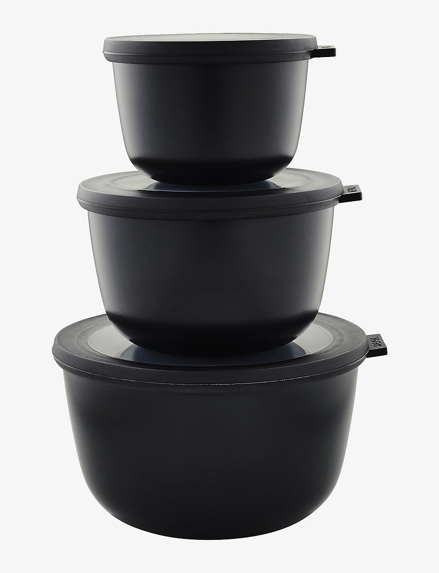 Mepal - Bowl set Cirqula high 3 pcs - säilituspurgid - black - 0